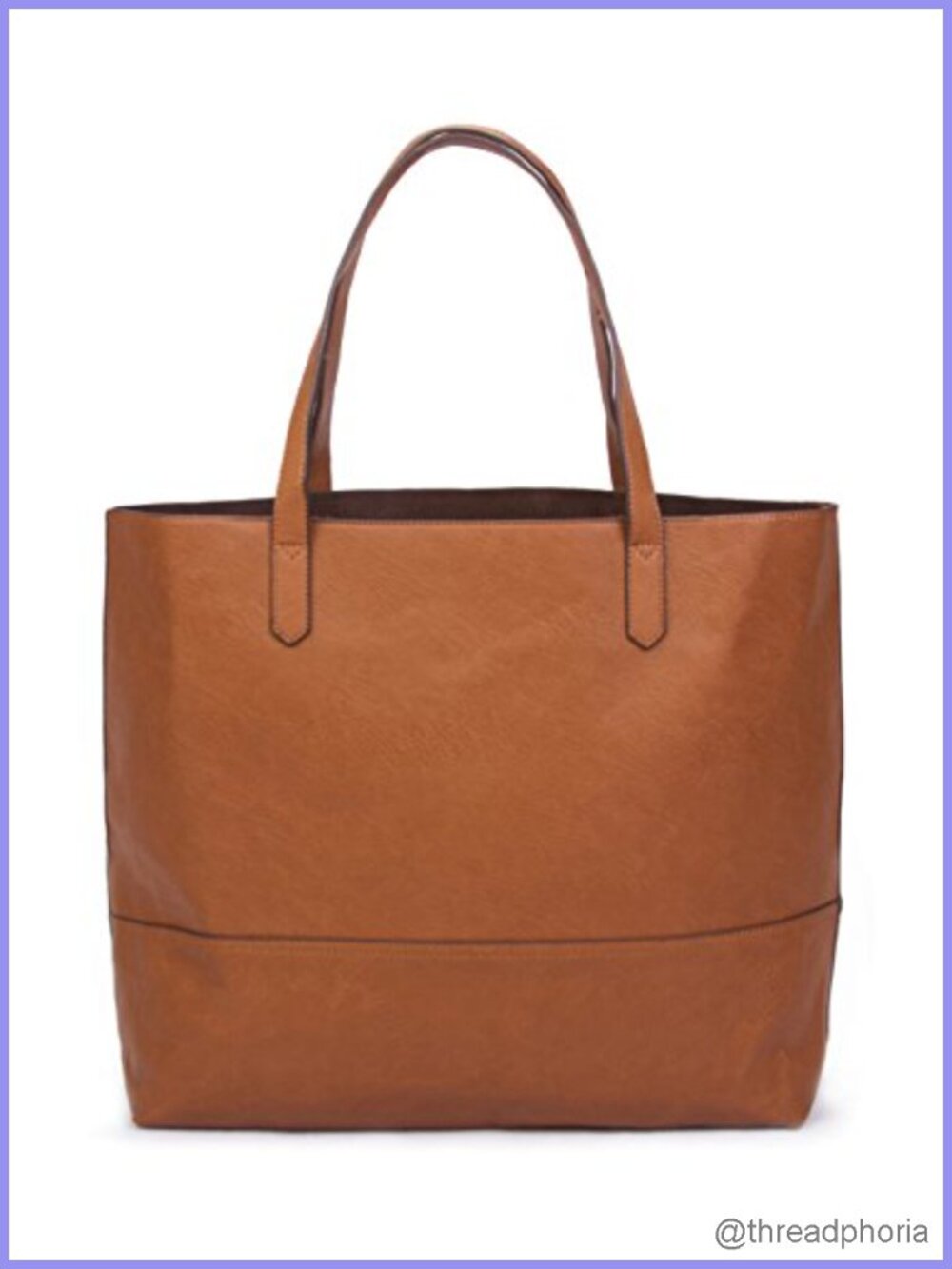 Large Slouchy Vegan Leather Tote Shoulder Bag Women Work Travel